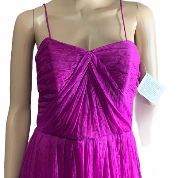Watters  Silk Fuchsia Dress size 10 - Picture 4 of 8